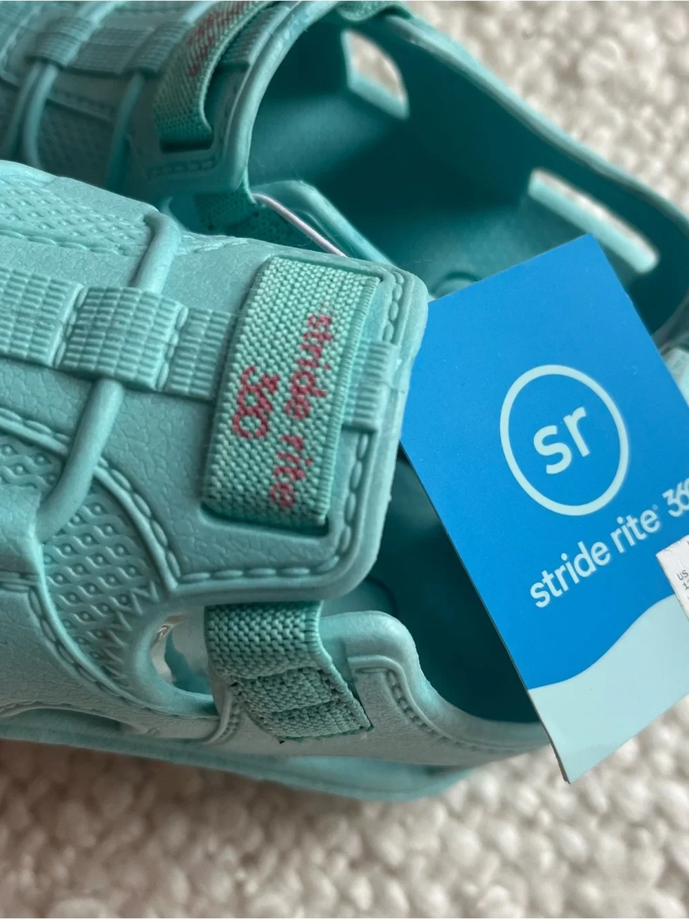Striderite 360 aqua blue water shoes sandals size 12